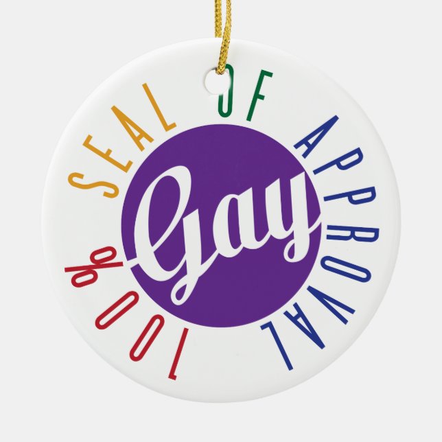 Enfeite do Selo de Aprovação Gay (Frente)