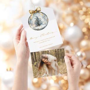 Enfeite Dourado de Natal com Letra de Feliz Natal