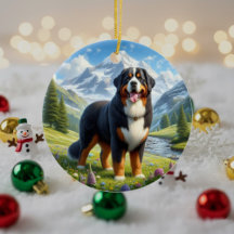 Enfeite Encantador do Cão de Montanha Bernês