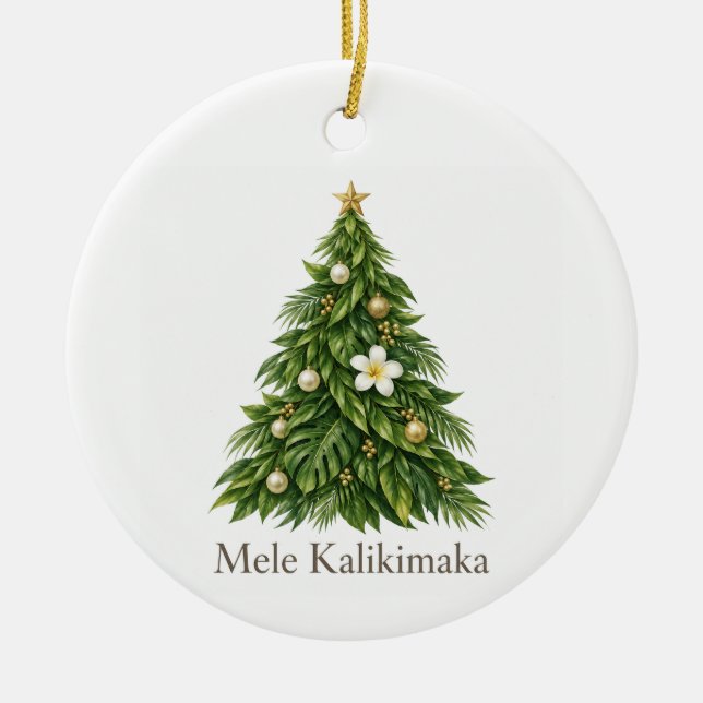 Enfeite Mele Kalikimaka (Frente)