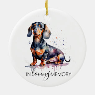 enfeite memorial Dachshund