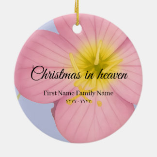 Enfeite memorial de Natal no céu prímula