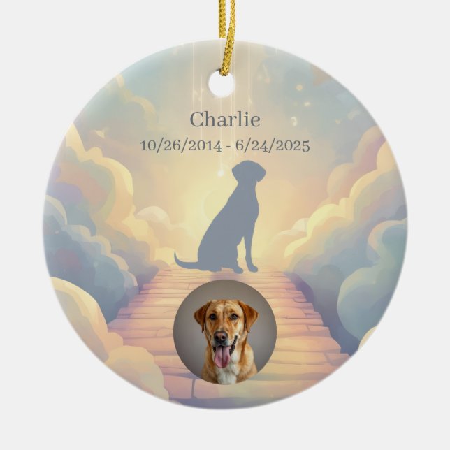 Enfeite Memorial do Labrador Retriever – Adicionar (Frente)