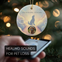 Enfeite Memorial Golden Retriever Ponte do Arco-Ír