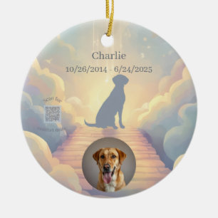 Enfeite Memorial Labrador Retriever Arco-íris