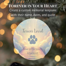 Enfeite Memorial Personalizado para Animais de Est