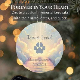 Enfeite Memorial Personalizado para Animais de Est