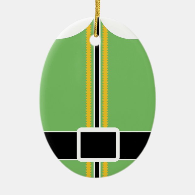 Enfeite Oval de Elfo (Frente)