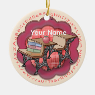 Enfeite para mesa de professor