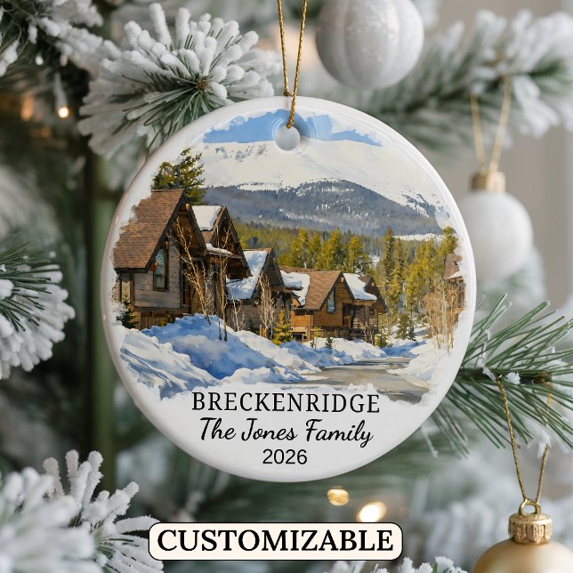 Enfeite Personalizado Breckenridge Colorado Custom (Criador carregado)