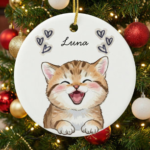 Enfeite Personalizado com Foto do Gato