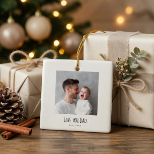 Enfeite Personalizado com Foto do Papai Personal