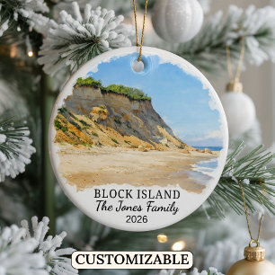 Enfeite Personalizado da Ilha Block, Rhode Island