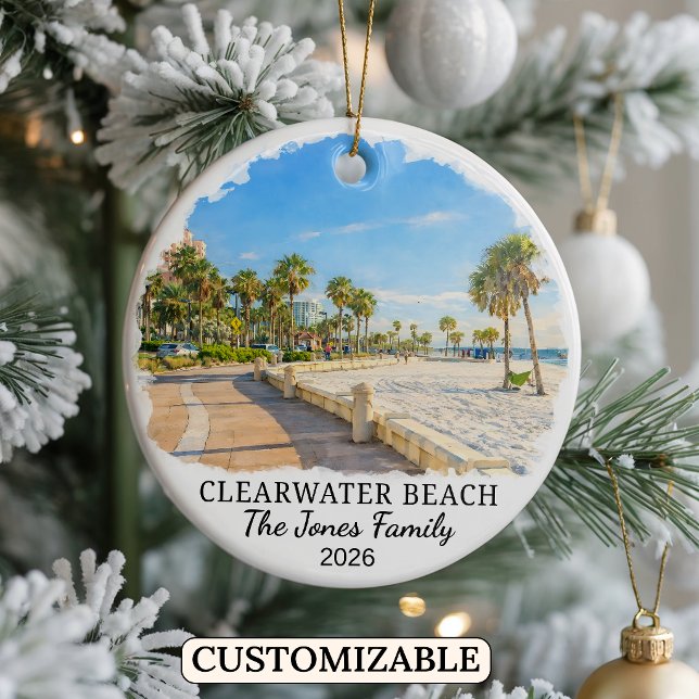 Enfeite Personalizado da Praia de Clearwater, Flór (Criador carregado)