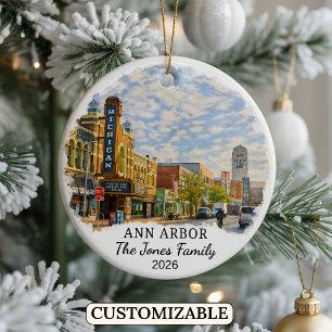 Enfeite Personalizado de Ann Arbor, Michigan Perso
