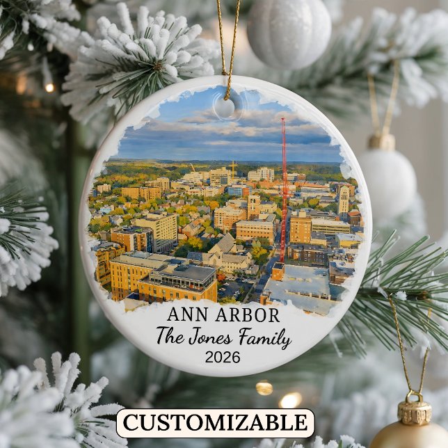 Enfeite Personalizado de Ann Arbor, Michigan Perso (Criador carregado)