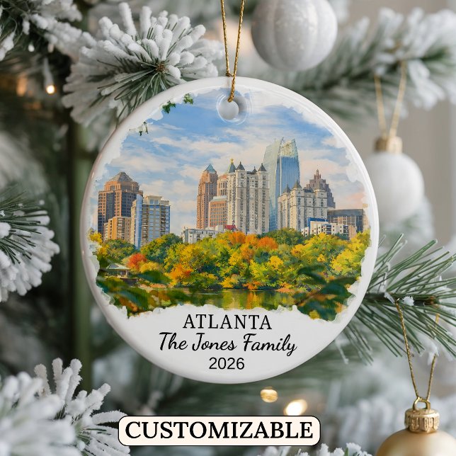Enfeite Personalizado de Atlanta, Geórgia Personal (Criador carregado)
