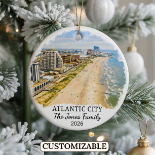 Enfeite Personalizado de Atlantic City, Nova Jerse