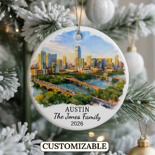 Enfeite Personalizado de Austin, Texas Personaliza