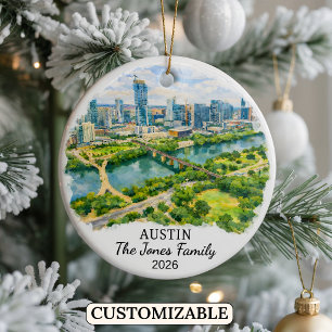 Enfeite Personalizado de Austin, Texas Personaliza