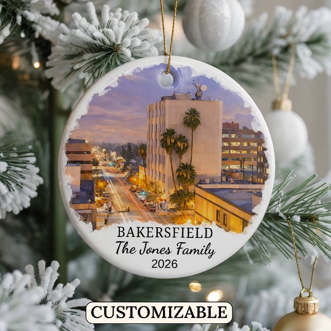 Enfeite Personalizado de Bakersfield, Califórnia (Criador carregado)