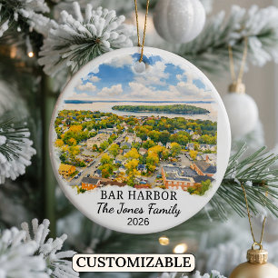 Enfeite Personalizado de Bar Harbor, Maine Persona