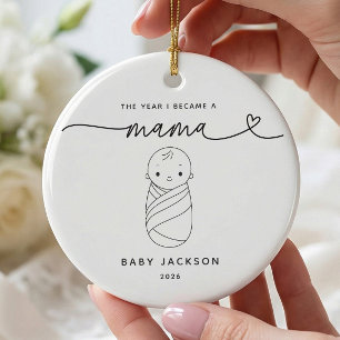 Enfeite Personalizado de Bebê Menino para Nova Mam