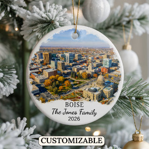 Enfeite Personalizado de Boise, Estado de Idaho Pe