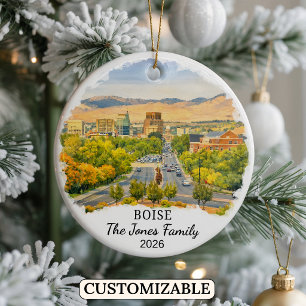 Enfeite Personalizado de Boise, Estado de Idaho Pe