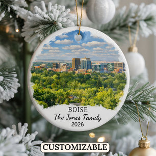 Enfeite Personalizado de Boise, Estado de Idaho Pe