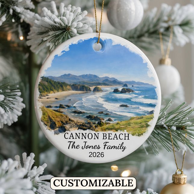 Enfeite Personalizado de Cannon Beach, Oregon Pers (Criador carregado)