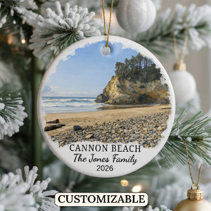 Enfeite Personalizado de Cannon Beach, Oregon Pers