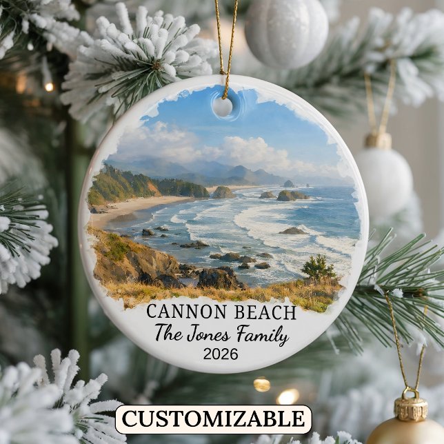 Enfeite Personalizado de Cannon Beach, Oregon Pers (Criador carregado)