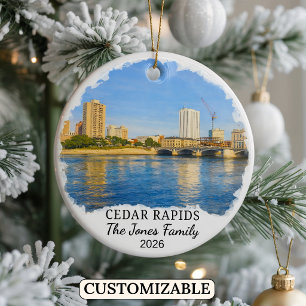 Enfeite Personalizado de Cedar Rapids, Iowa Person