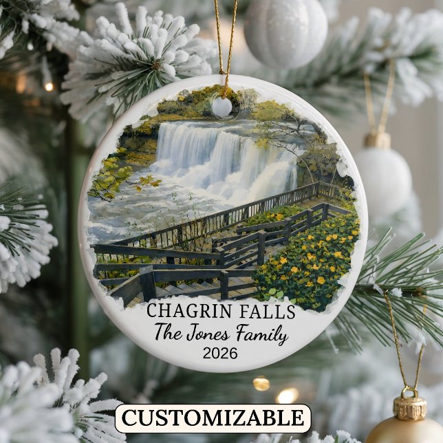 Enfeite Personalizado de Chagrin Falls, Ohio Perso (Criador carregado)