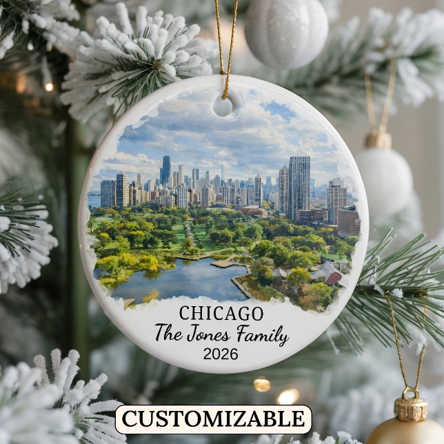 Enfeite Personalizado de Chicago, Illinois Persona (Criador carregado)