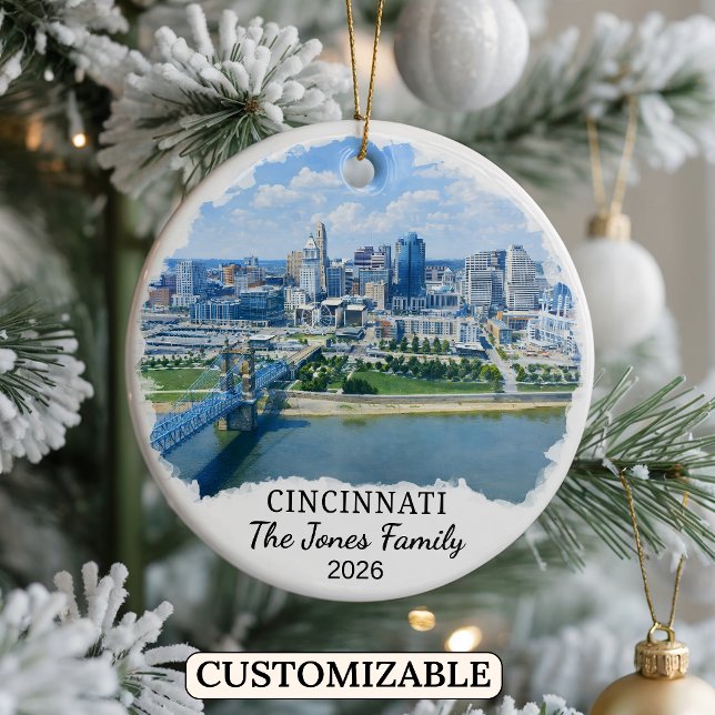 Enfeite Personalizado de Cincinnati, Ohio Personal (Criador carregado)