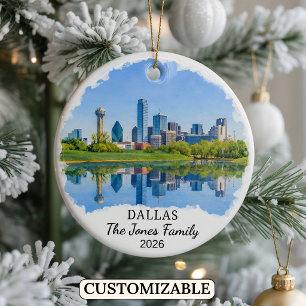 Enfeite Personalizado de Dallas, Texas Personaliza