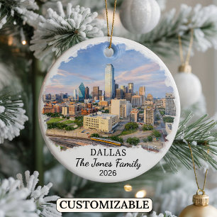 Enfeite Personalizado de Dallas, Texas Personaliza