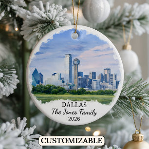 Enfeite Personalizado de Dallas, Texas Personaliza