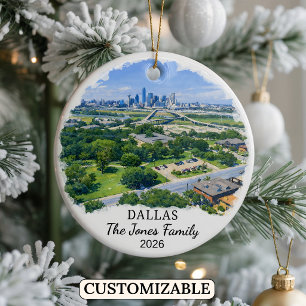 Enfeite Personalizado de Dallas, Texas Personaliza