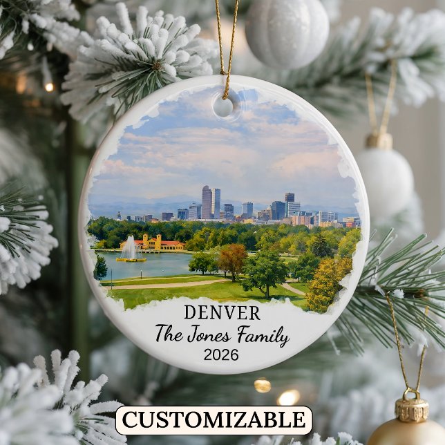 Enfeite Personalizado de Denver, Colorado Personal (Criador carregado)