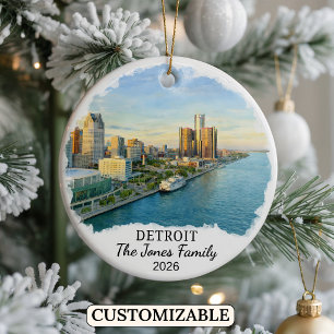Enfeite Personalizado de Detroit, Michigan Persona
