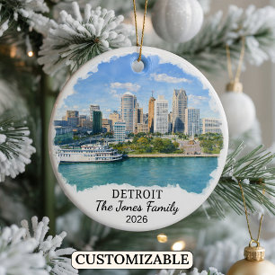 Enfeite Personalizado de Detroit, Michigan Persona