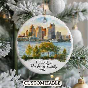 Enfeite Personalizado de Detroit, Michigan Persona