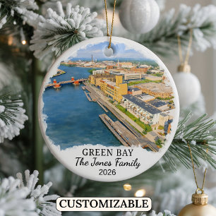 Enfeite Personalizado de Green Bay, Wisconsin Pers