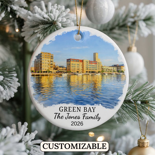 Enfeite Personalizado de Green Bay, Wisconsin Pers (Criador carregado)