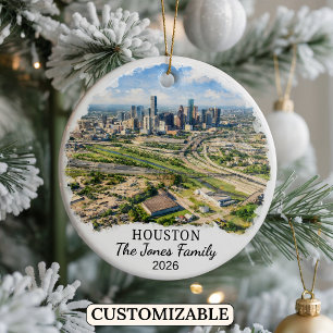 Enfeite Personalizado de Houston, Texas Personaliz