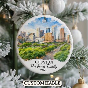 Enfeite Personalizado de Houston, Texas Personaliz