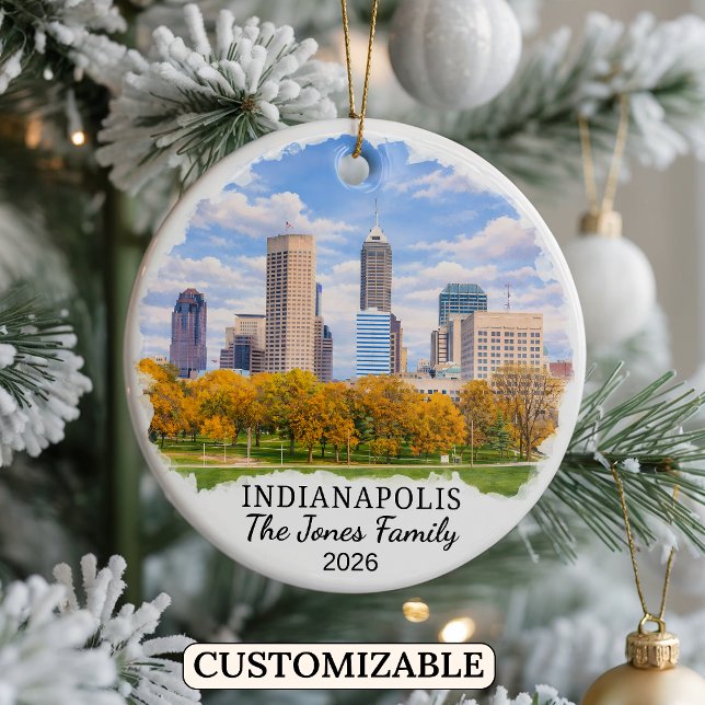 Enfeite Personalizado de Indianapolis, Indiana Per (Criador carregado)
